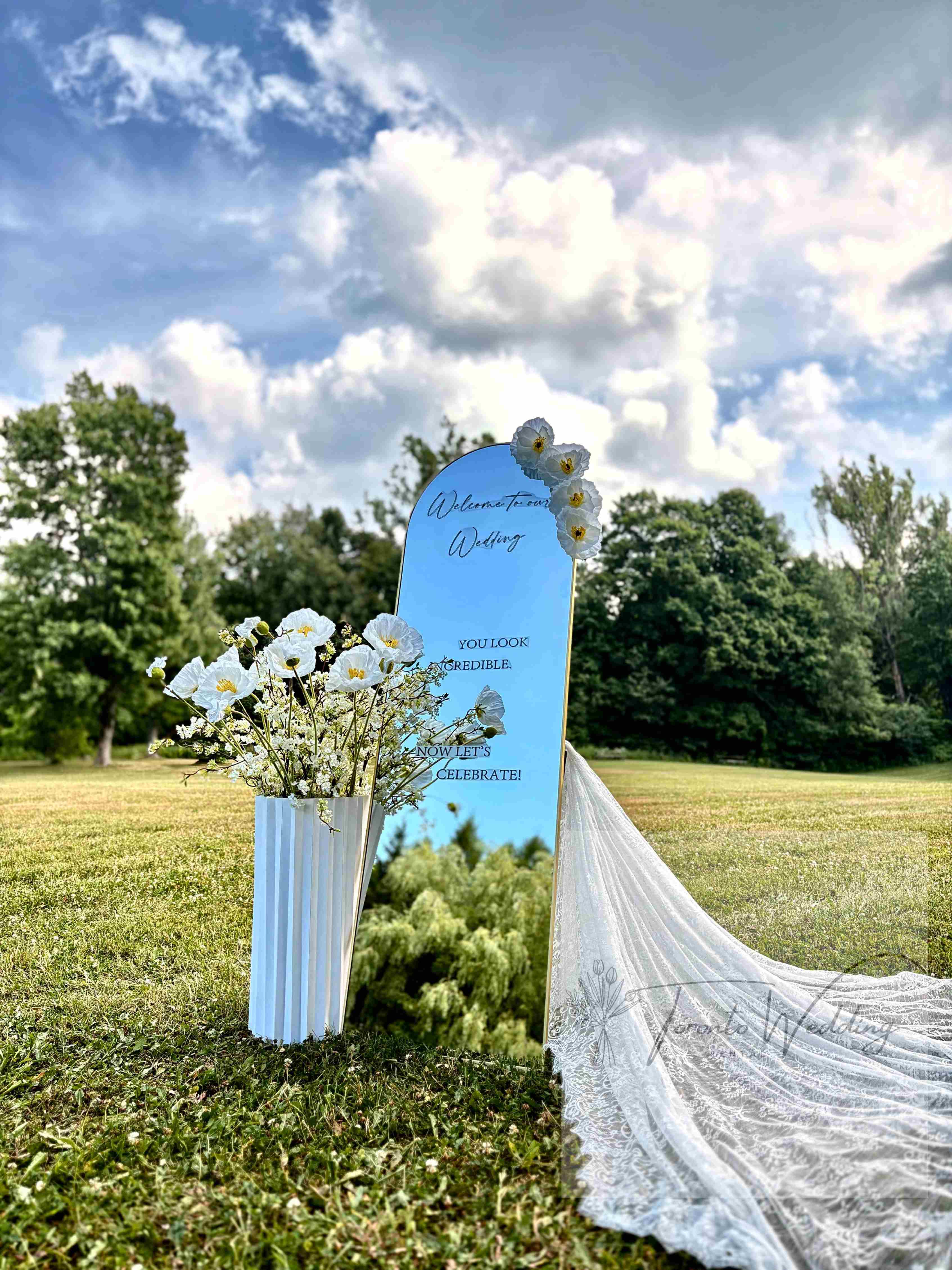 Welcome signs for toronto wedding